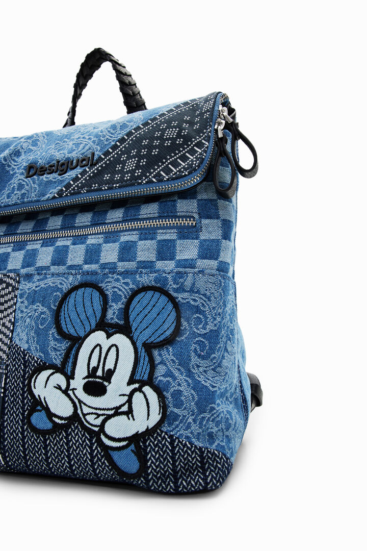 Sac à dos moyen denim Mickey Mouse | Desigual