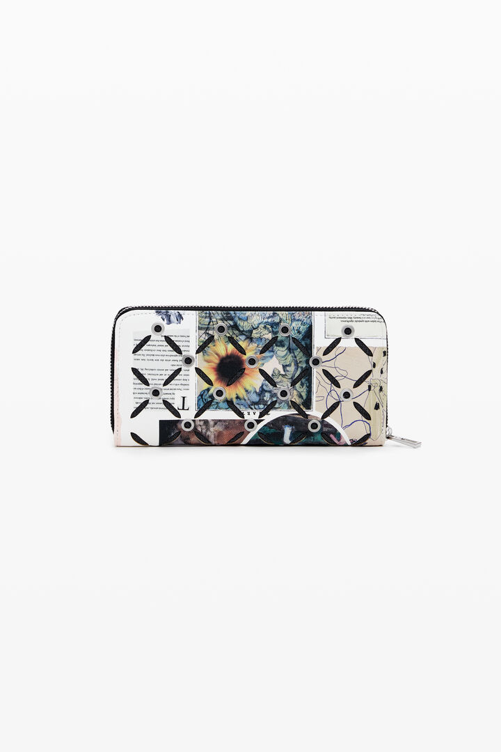 Large cut-out collage wallet | Desigual