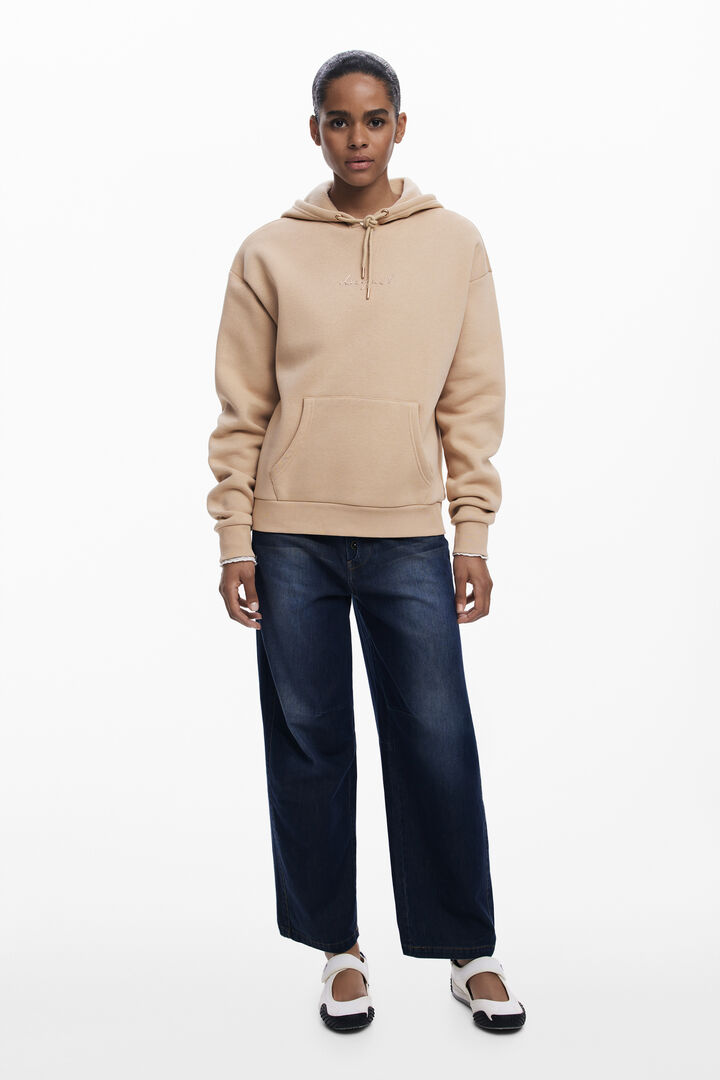 Sweat à capuche avec logo | Desigual