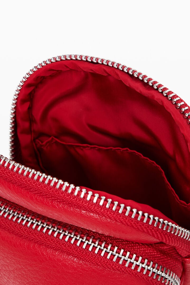 Phone holder-wallet with leather effect | Desigual