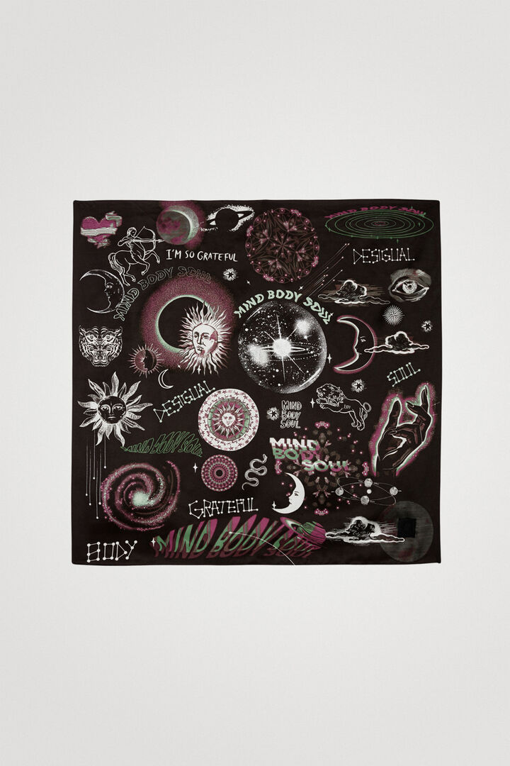 Square foulard cosmic print | Desigual