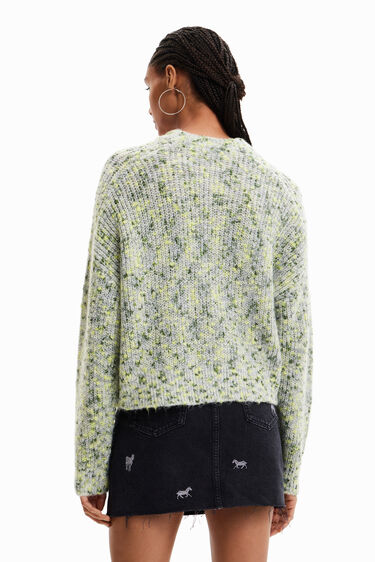 Camisola efeito leopardo riscas | Desigual