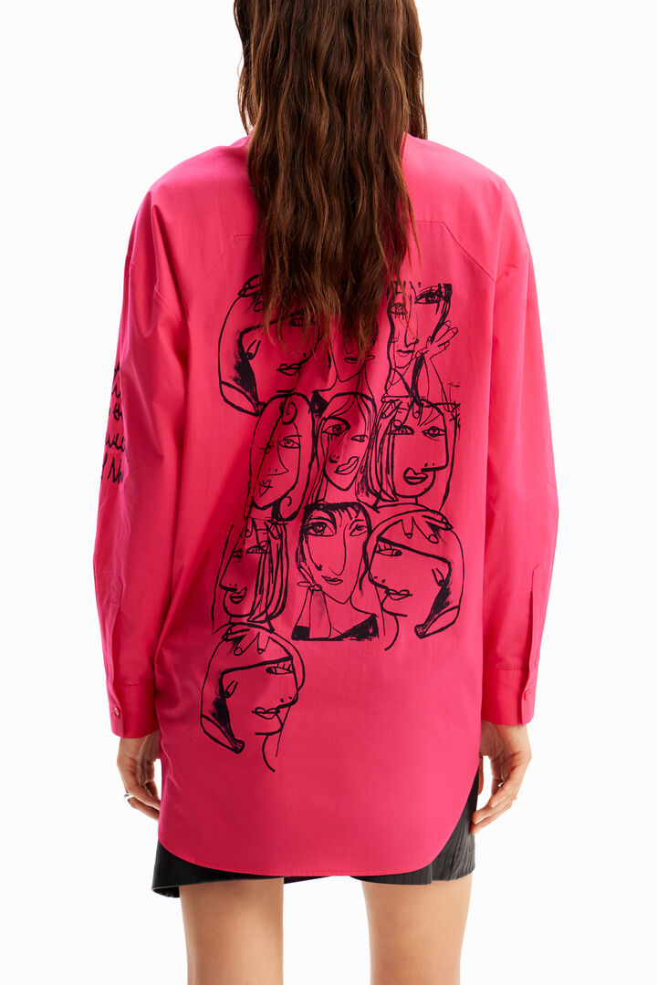 Camisa oversize caras | Desigual
