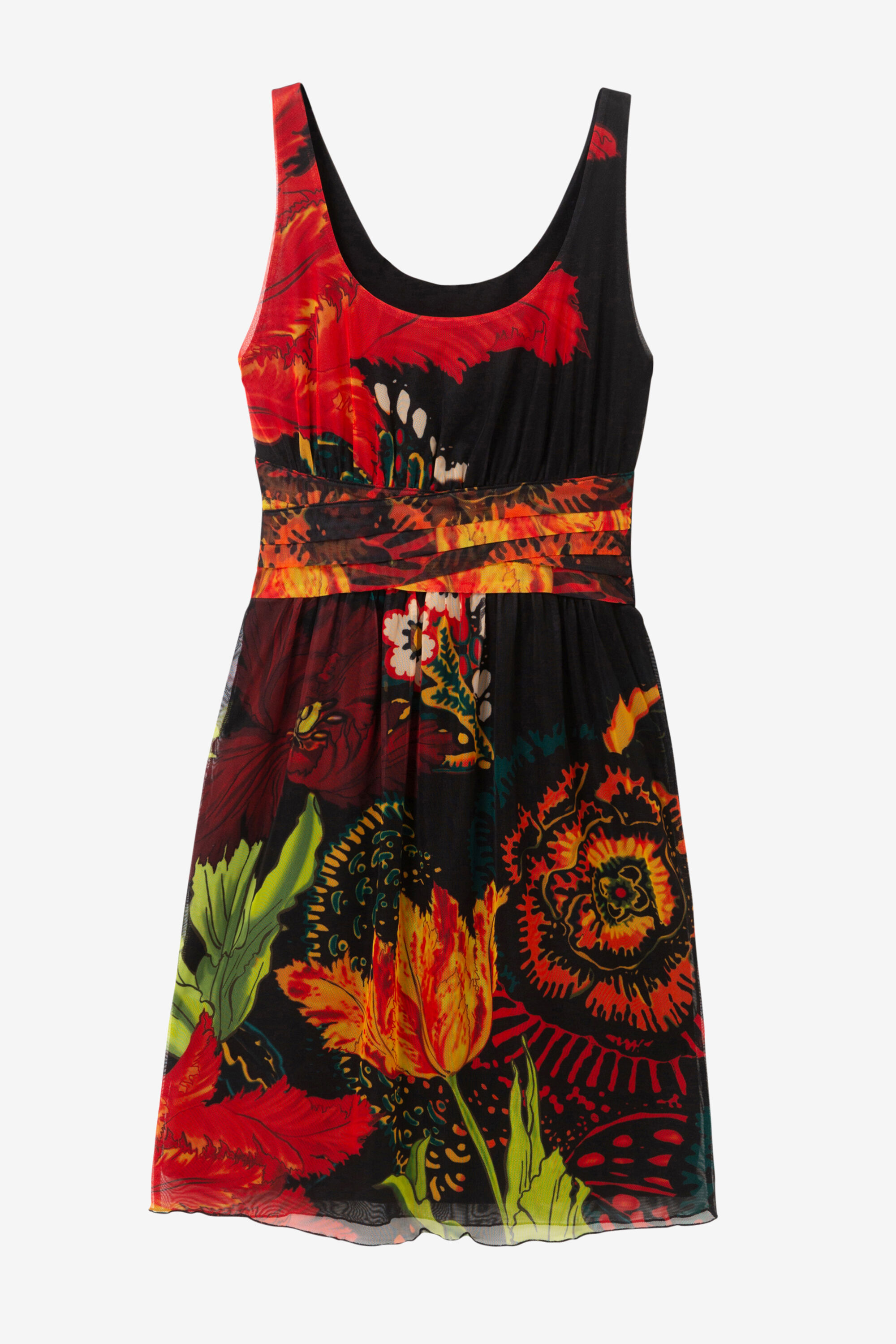 Vestido evasé Tulipán Papagayo Designed by M. Christian Lacroix - BLACK - M