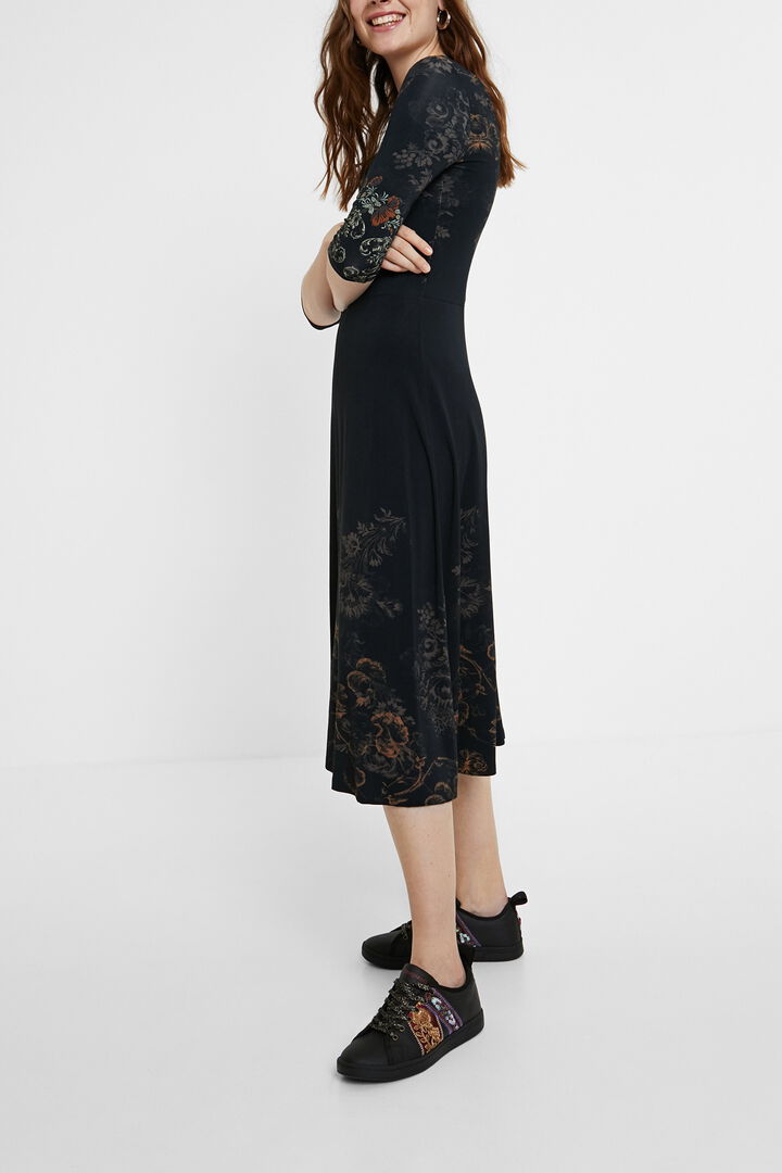 Robe mi-longue florale | Desigual