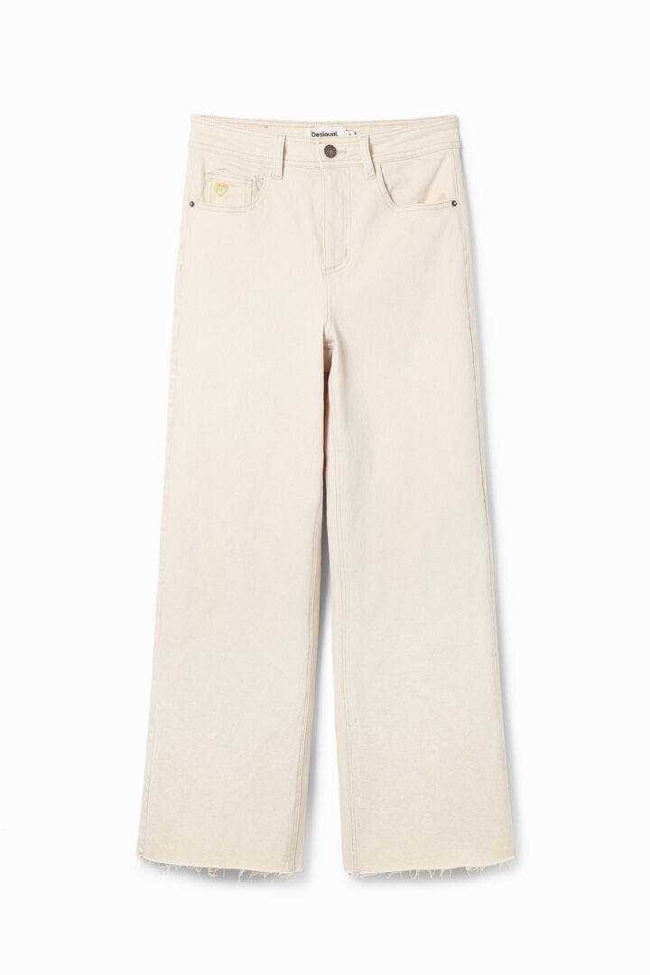 Jeans culotte cropped