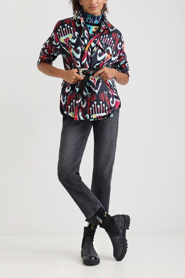 Sobrecamisa acolchada estampada | Desigual