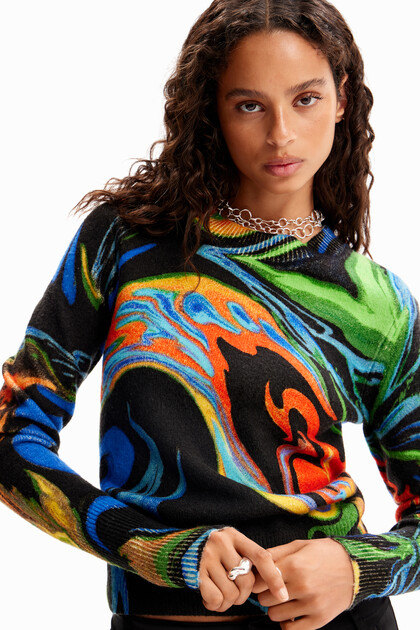 Marbled pullover