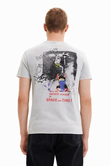 T-shirt uitgewassen aliens | Desigual
