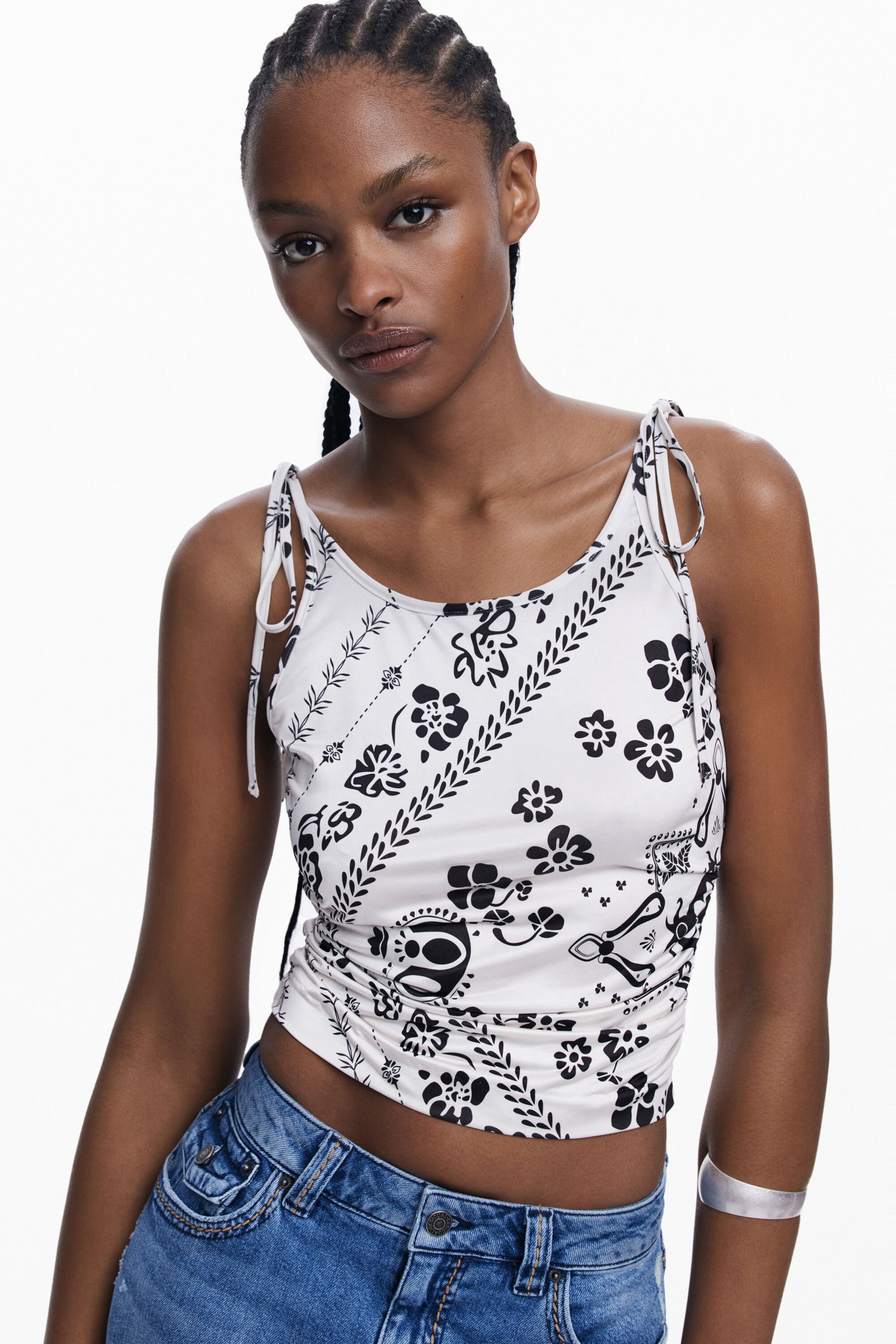 Bandana tank top Women's I Desigual.com