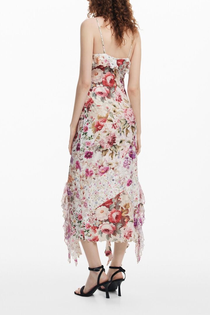 Vestido largo flores
