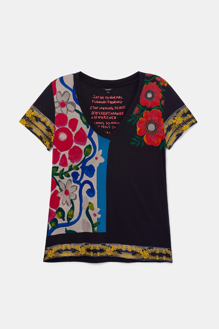Camiseta slim floral | Desigual