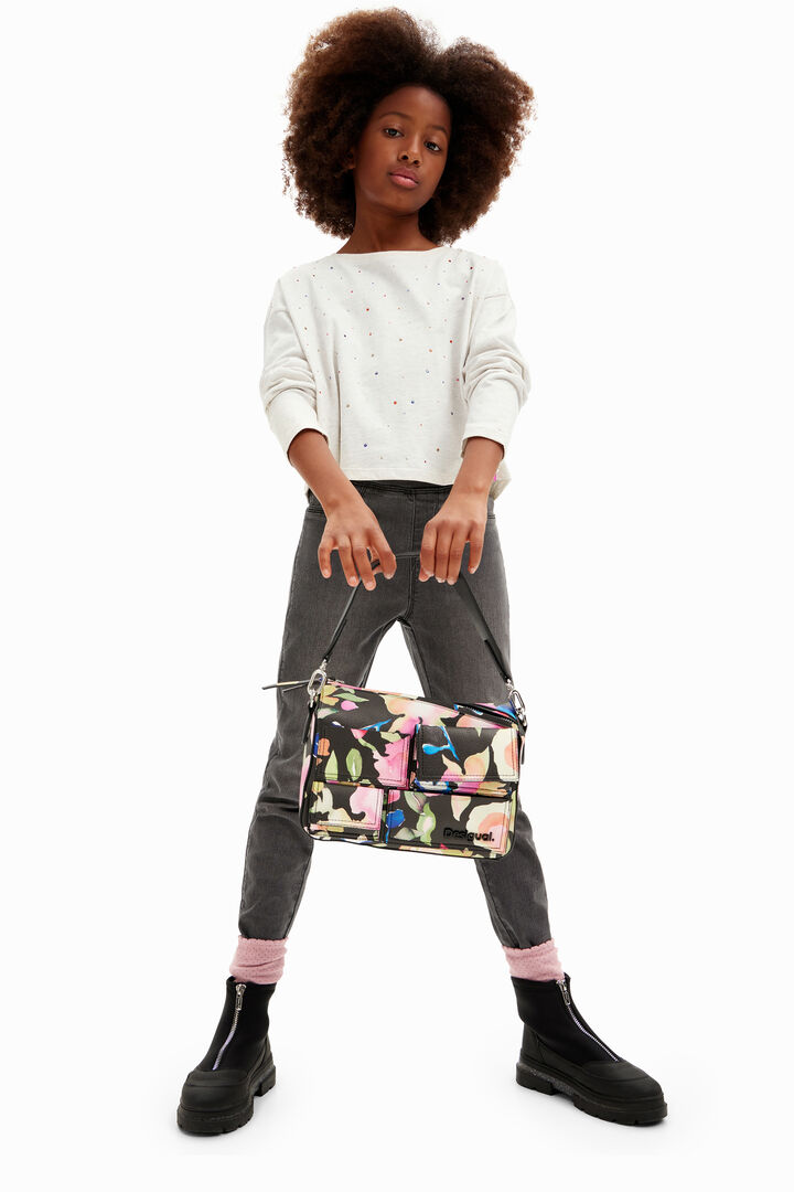 Long-sleeve polka dot T-shirt | Desigual
