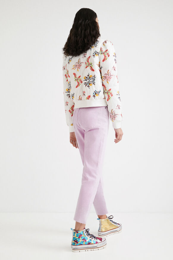 Floral quilted jacket | Desigual