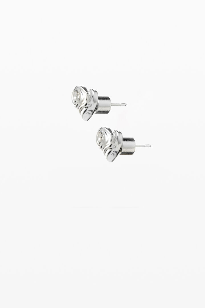 Zalio gold-plated heart stud earrings | Desigual