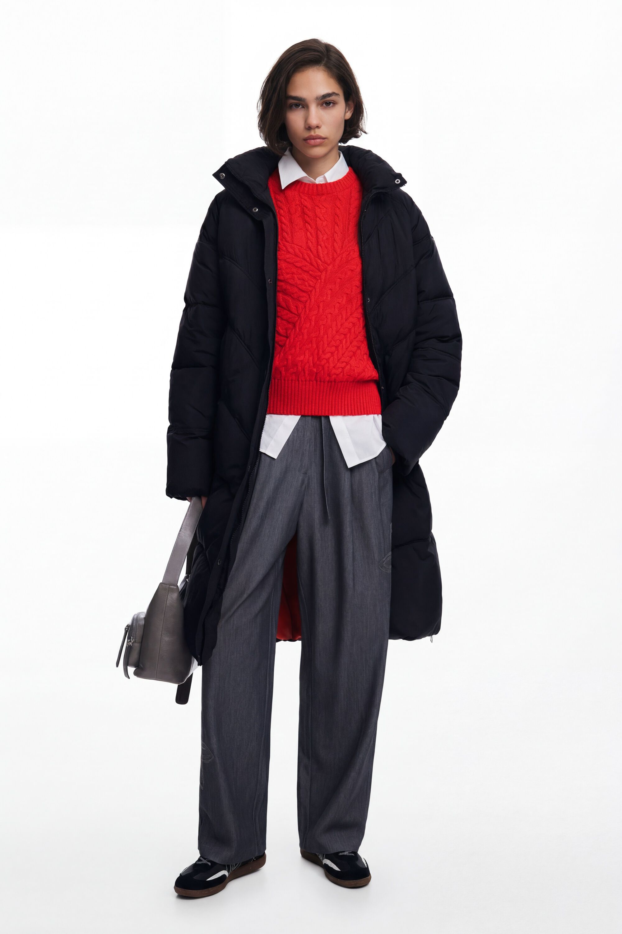 Long padded coat
