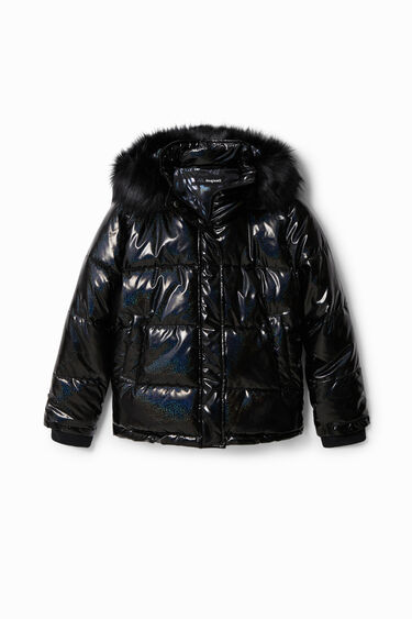 Casaco curto padded capuz | Desigual