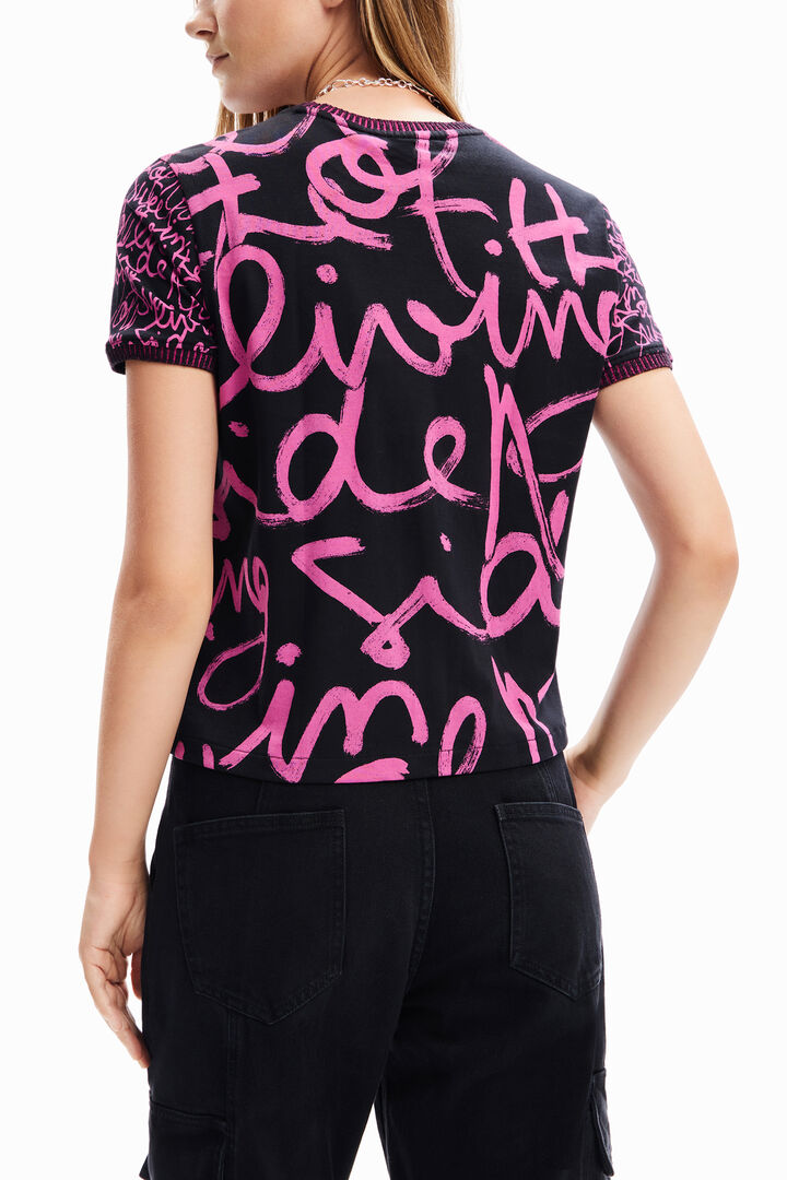 Contrasting message T-shirt | Desigual