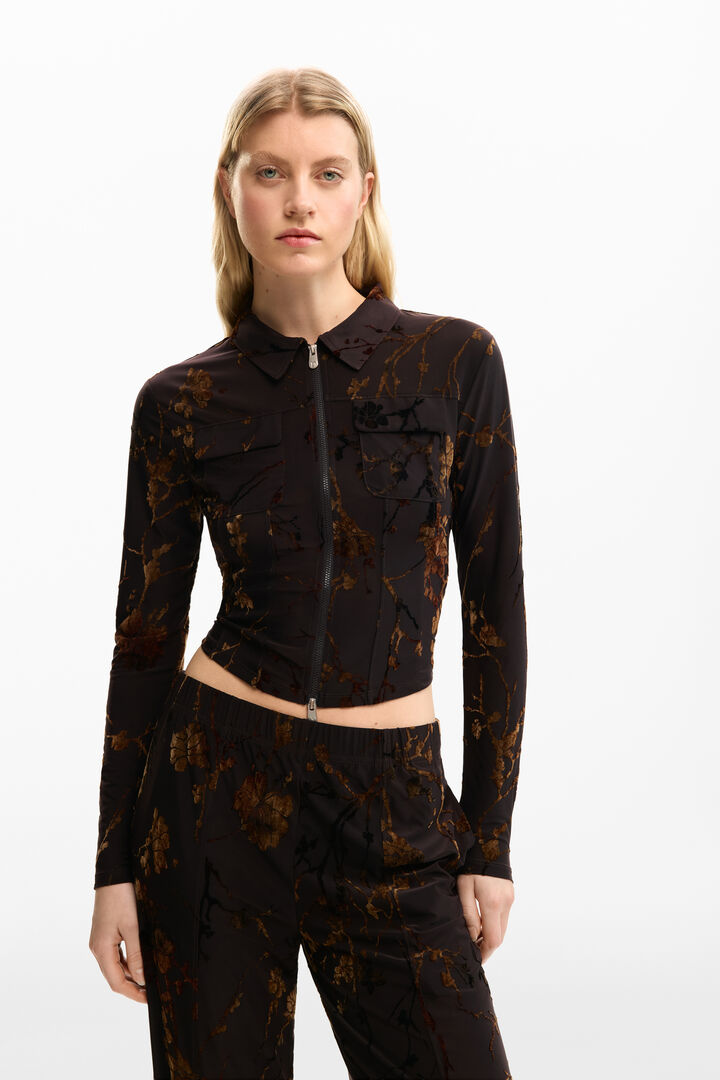 ORIENTAL ZIPPER T-SHIRT