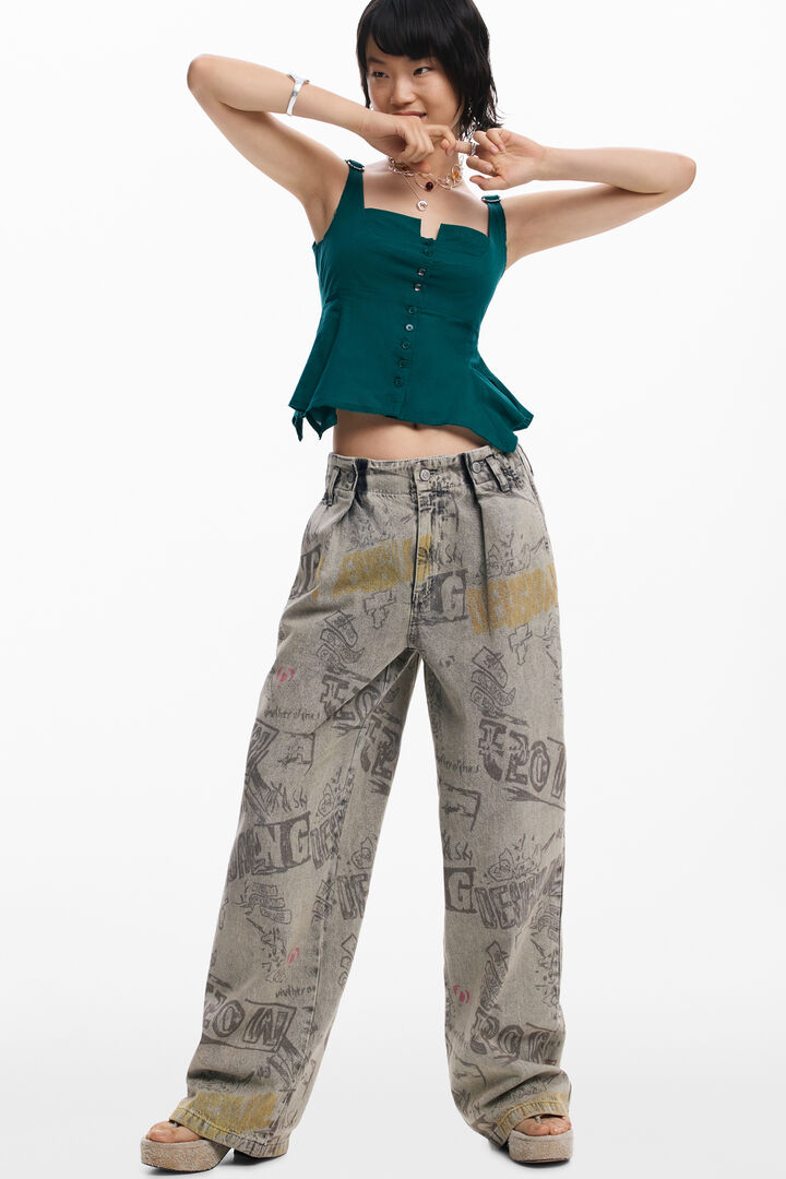 Brusa de tirants amb botons | Desigual