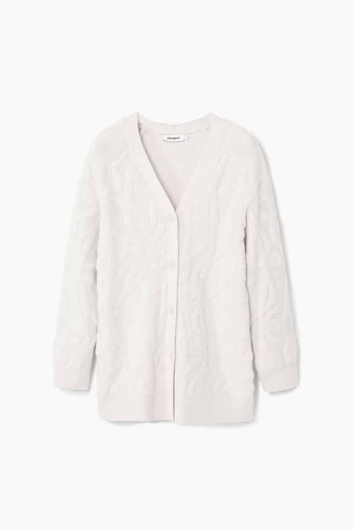 Oversized knit cardigan | Desigual