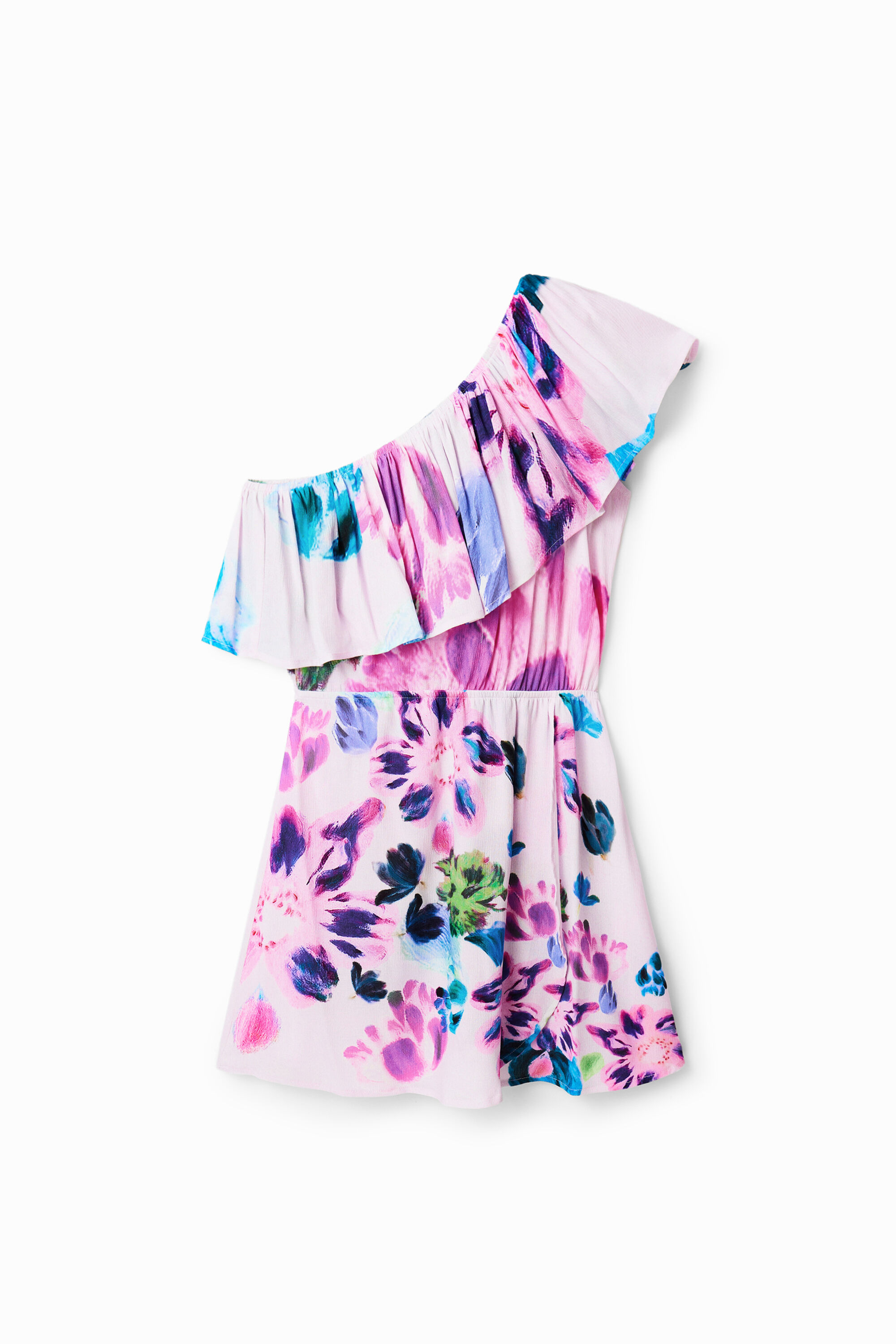 Kurzes, asymmetrisches Kleid M. Christian Lacroix