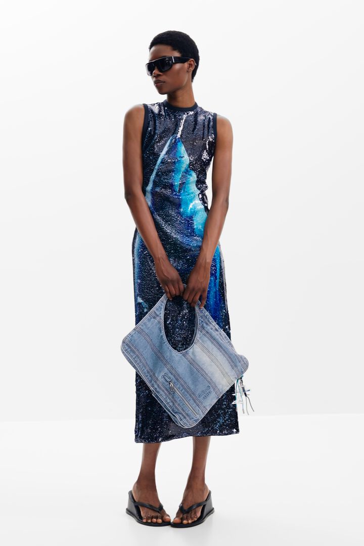Vestido lentejuelas reversible Botter | Desigual