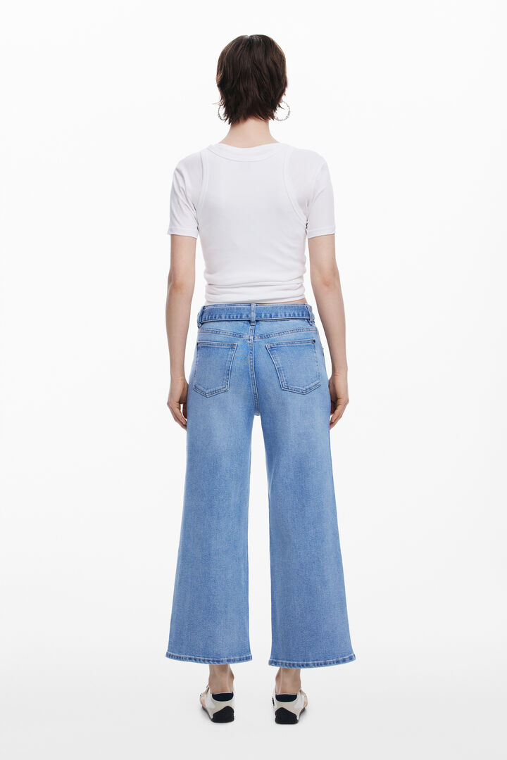 Vaquero Culotte girasoles | Desigual
