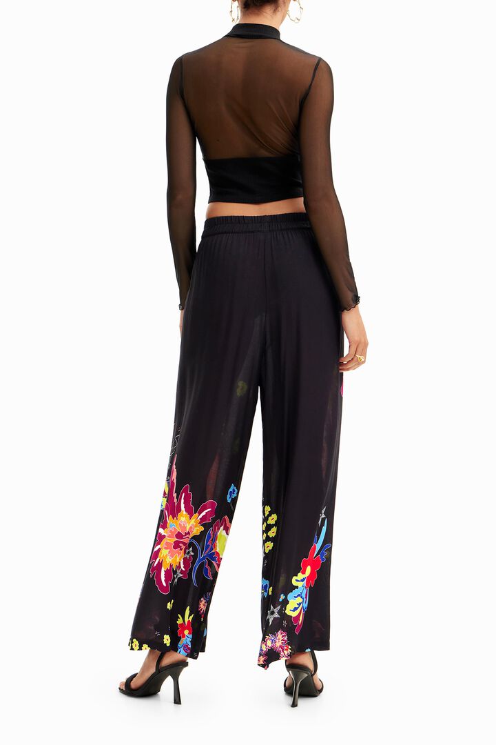 Pantalón palazzo dibujos jungla | Desigual