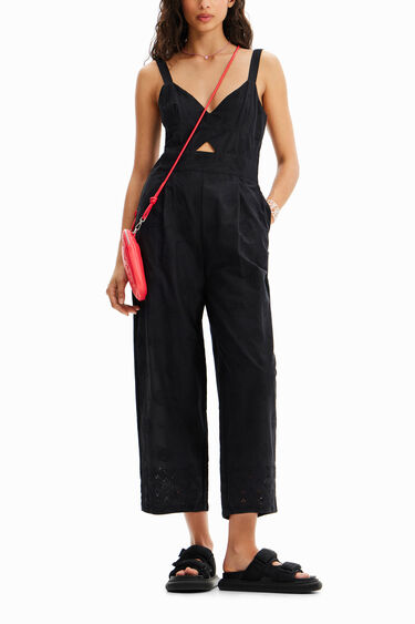 Flocked long jumpsuit | Desigual