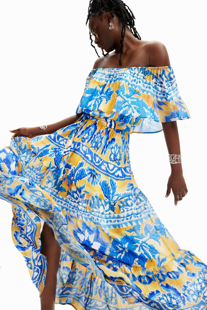 Vestido largo arty Stella Jean | Desigual