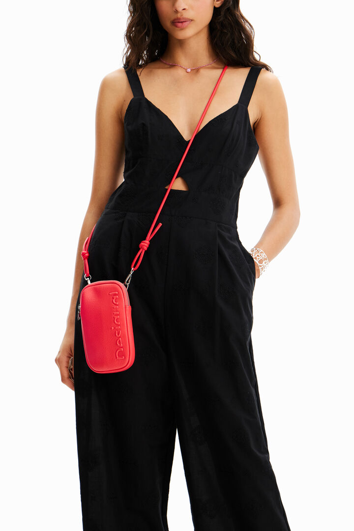 Leather-effect wallet smartphone pouch | Desigual