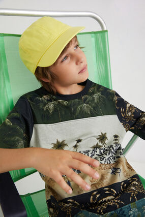 Tropical patchwork T-shirt