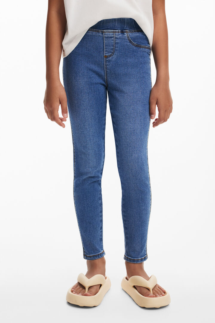 Denim leggings logo | Desigual