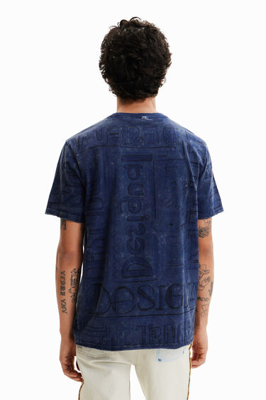 Camiseta logos tejido lavado | Desigual