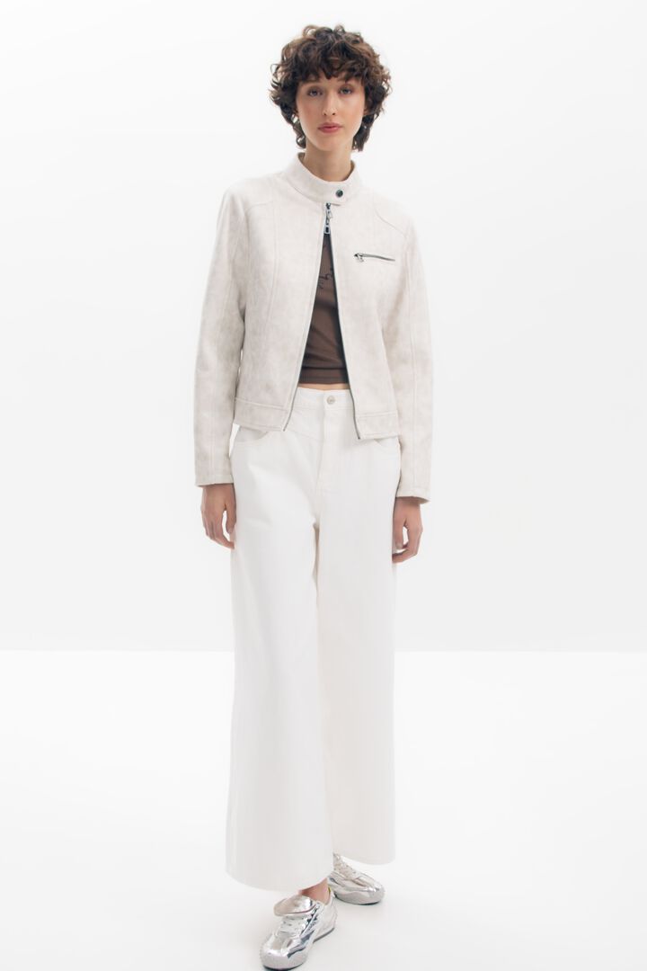 Mandarin collar jacket | Desigual