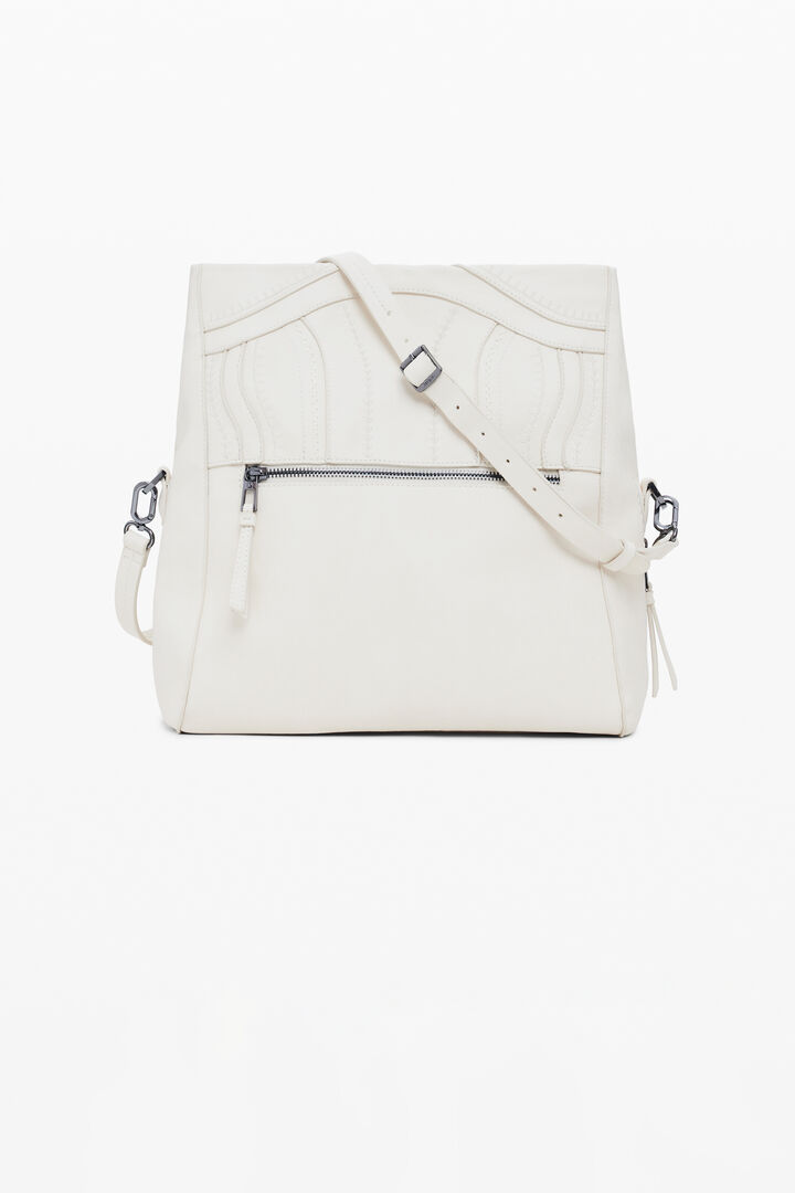 Bolso efecto piel bordados mediano | Desigual