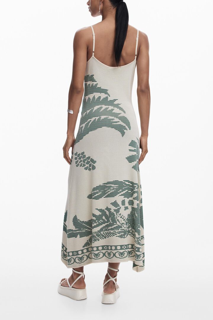 Palm texture dress