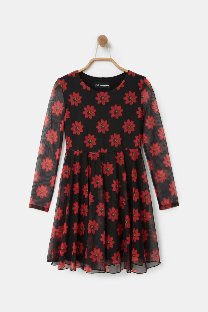 Vestido talle alto flores | Desigual