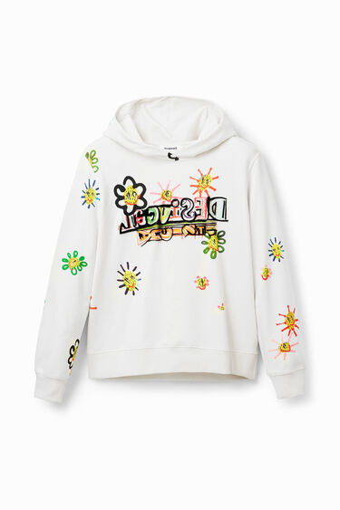 Arty flocked sweatshirt | Desigual
