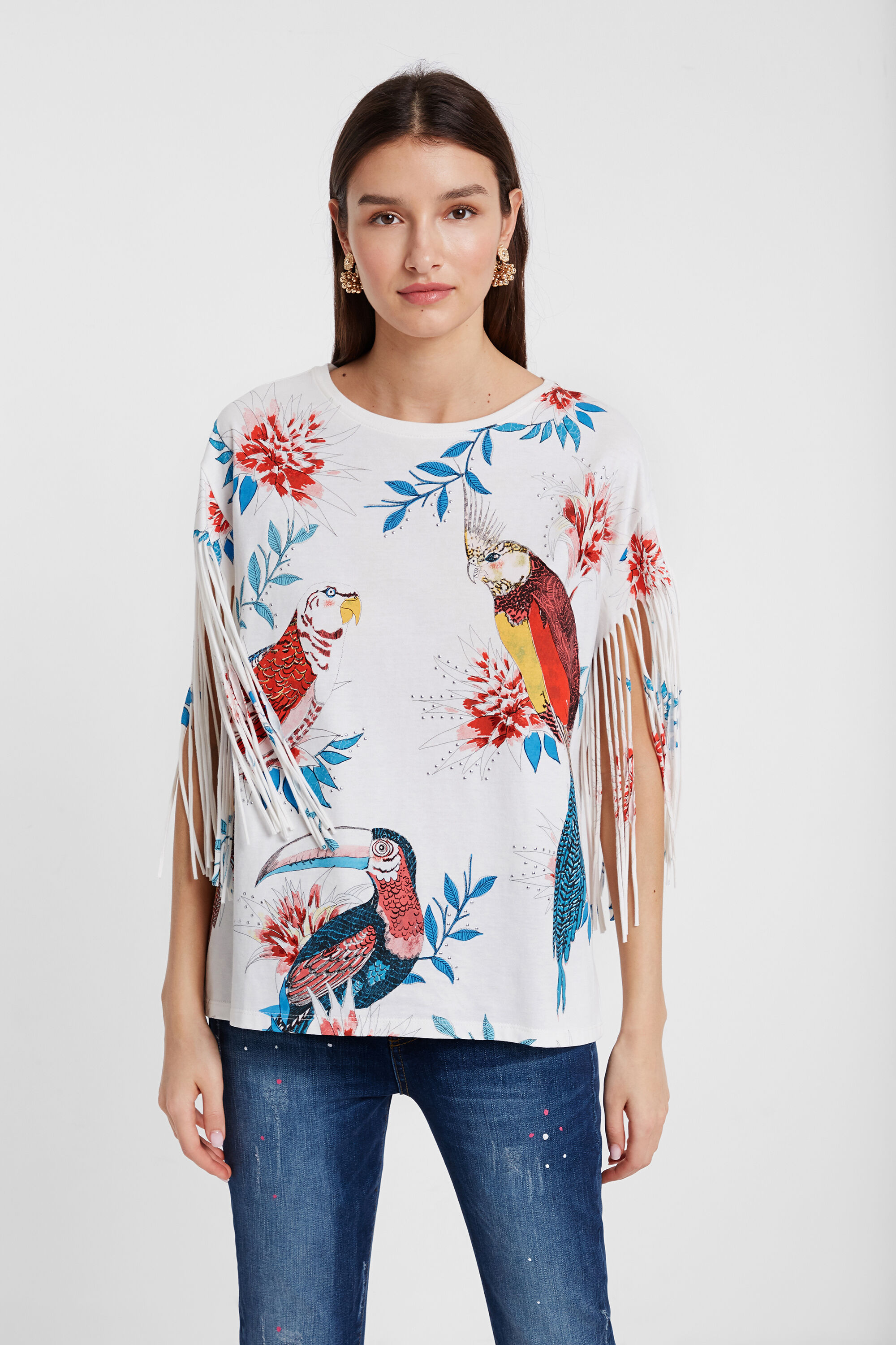 tropical print t shirts