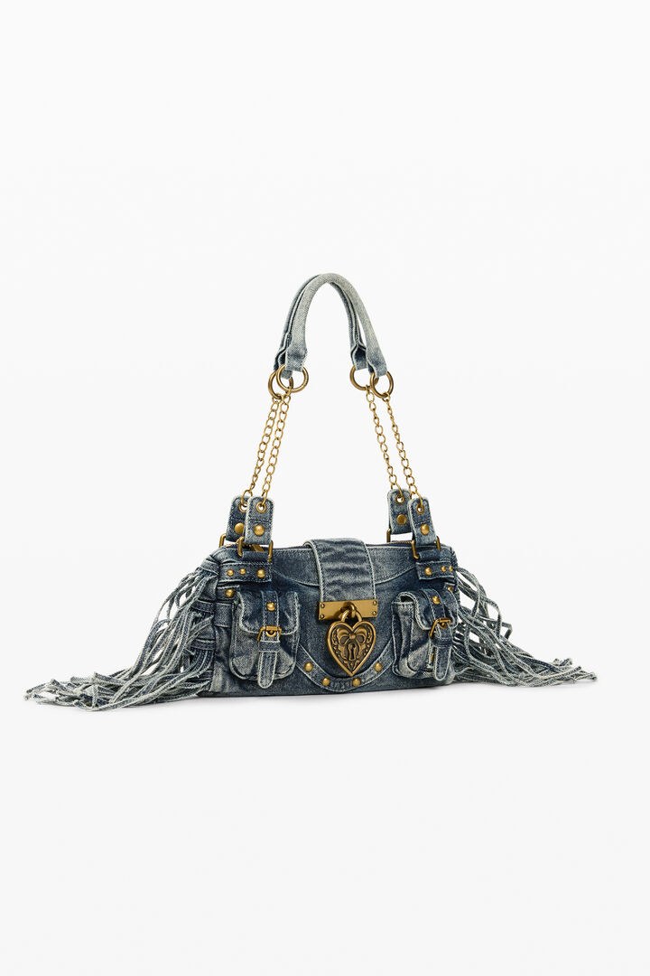 small fringed bag