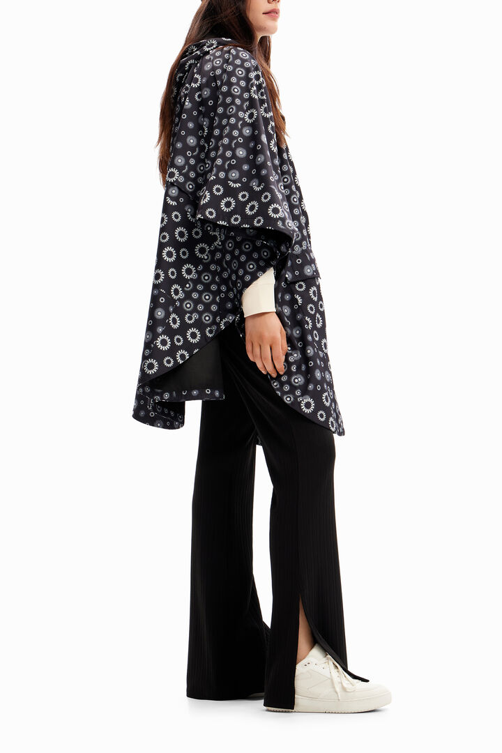 Geometric hooded raincoat | Desigual
