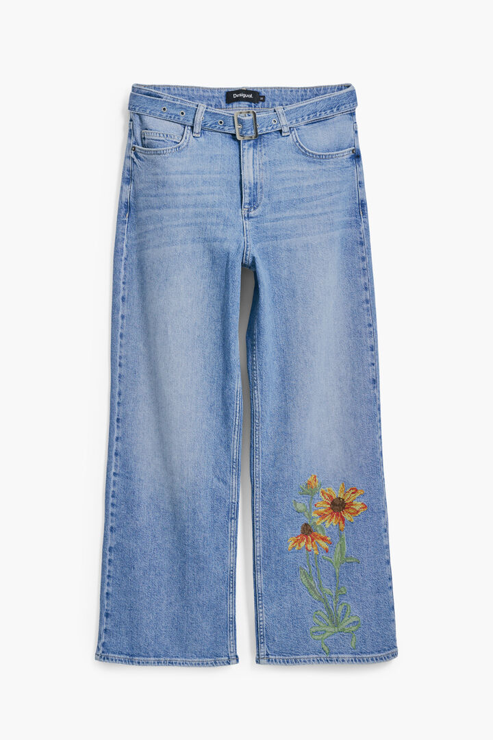 Vaquero Culotte girasoles | Desigual