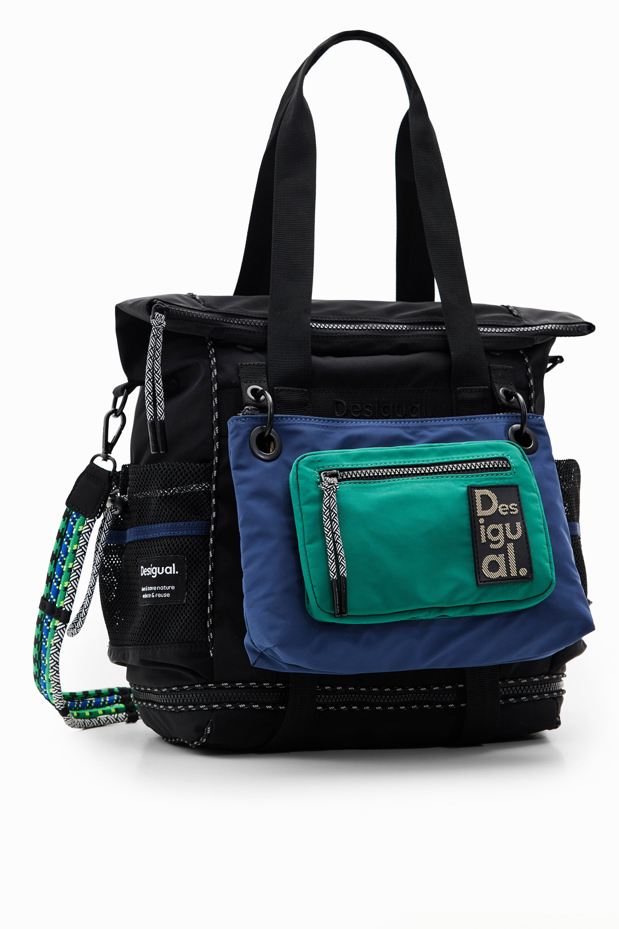XL multi-position backpack - BLUE - U
