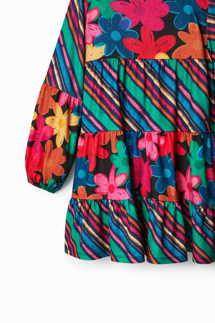 Stripy floral dress | Desigual