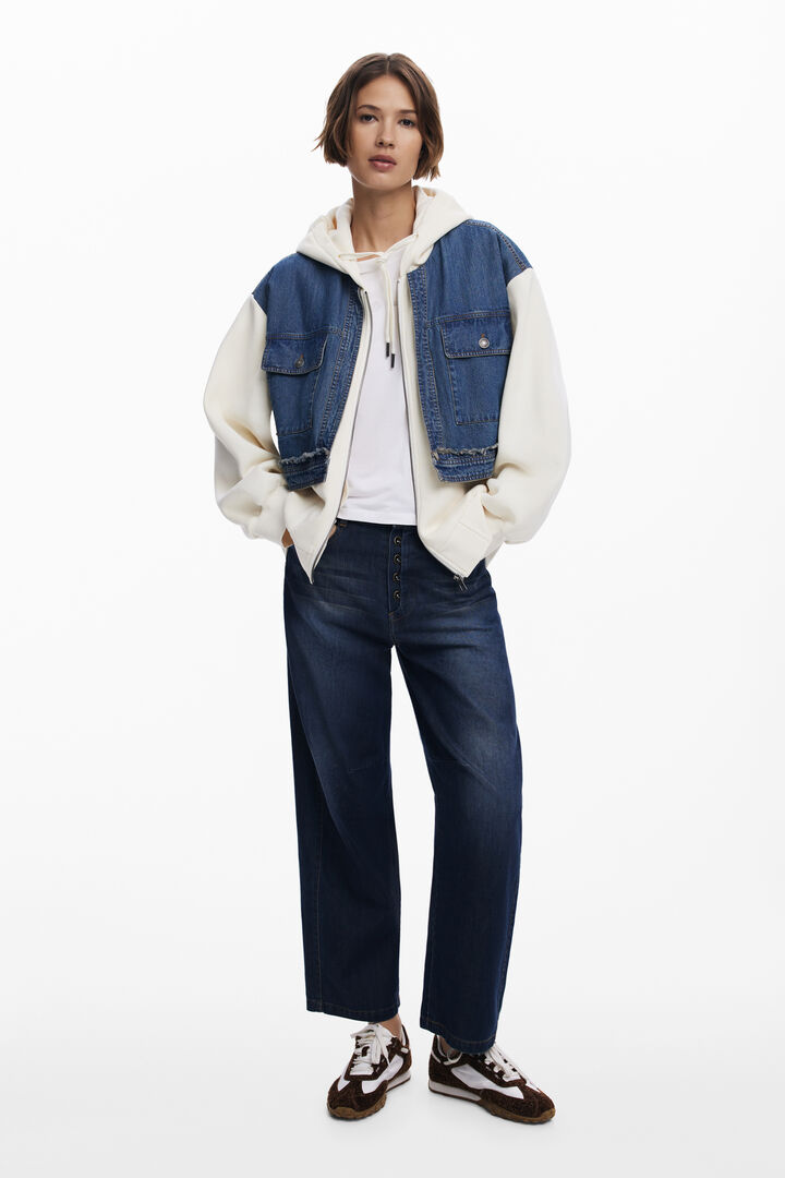 Kombiniertes Denim-Sweatshirt | Desigual
