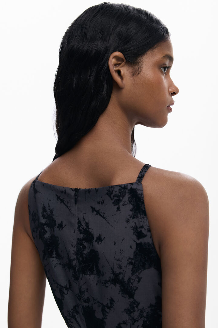 Flocked short dress | Desigual