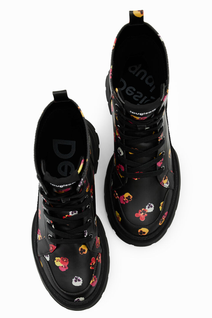 Botas cordões flores | Desigual