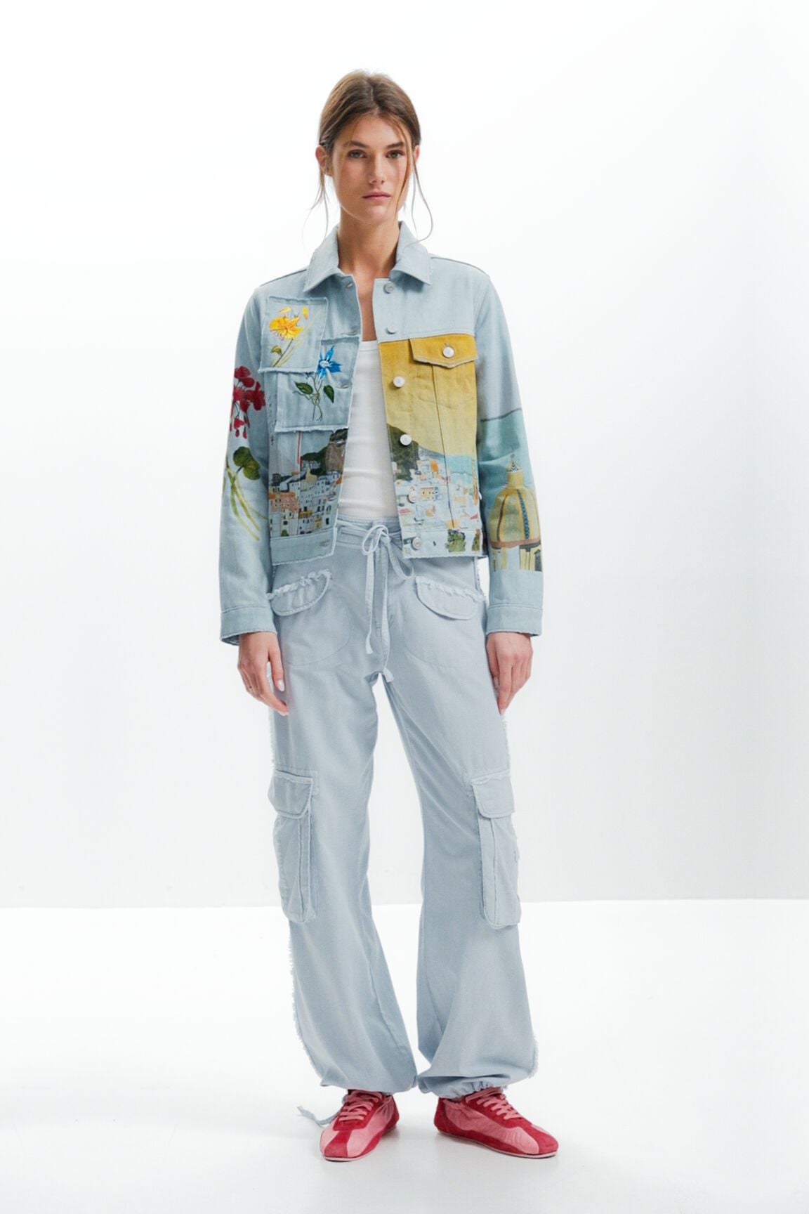 アマルフィデニムジャケット 青 女性用 I Desigual.com